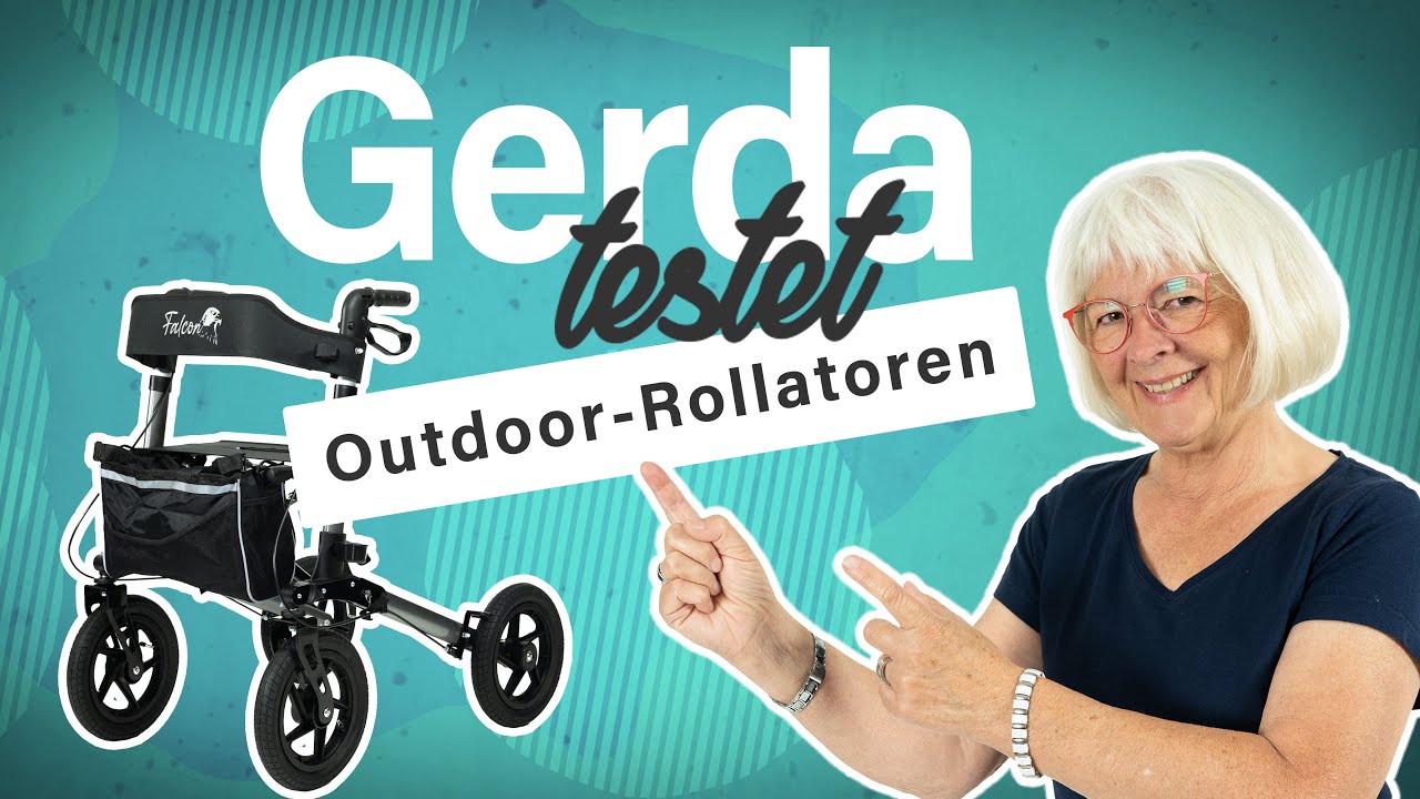 Sicher das Gelände erkunden: Welcher Outdoor-Rollator ist der beste? Gerda testet 3 Modelle!
