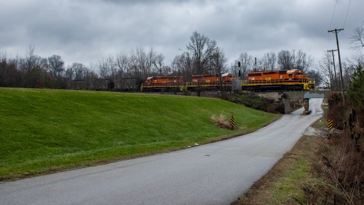 Chasing a Trio of SD40-2s on a Loaded Coal Train