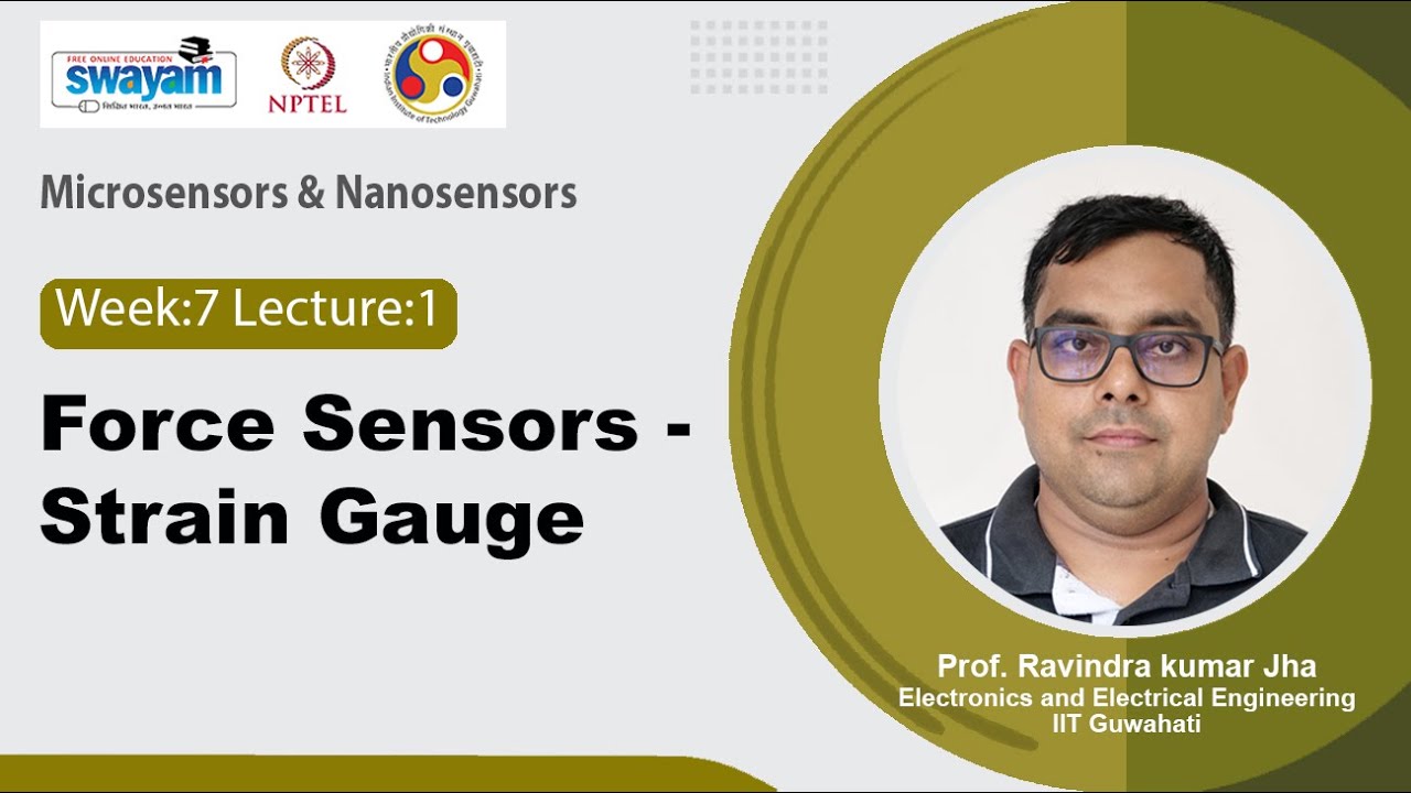 Lec 31: Force Sensors - Strain Gauge