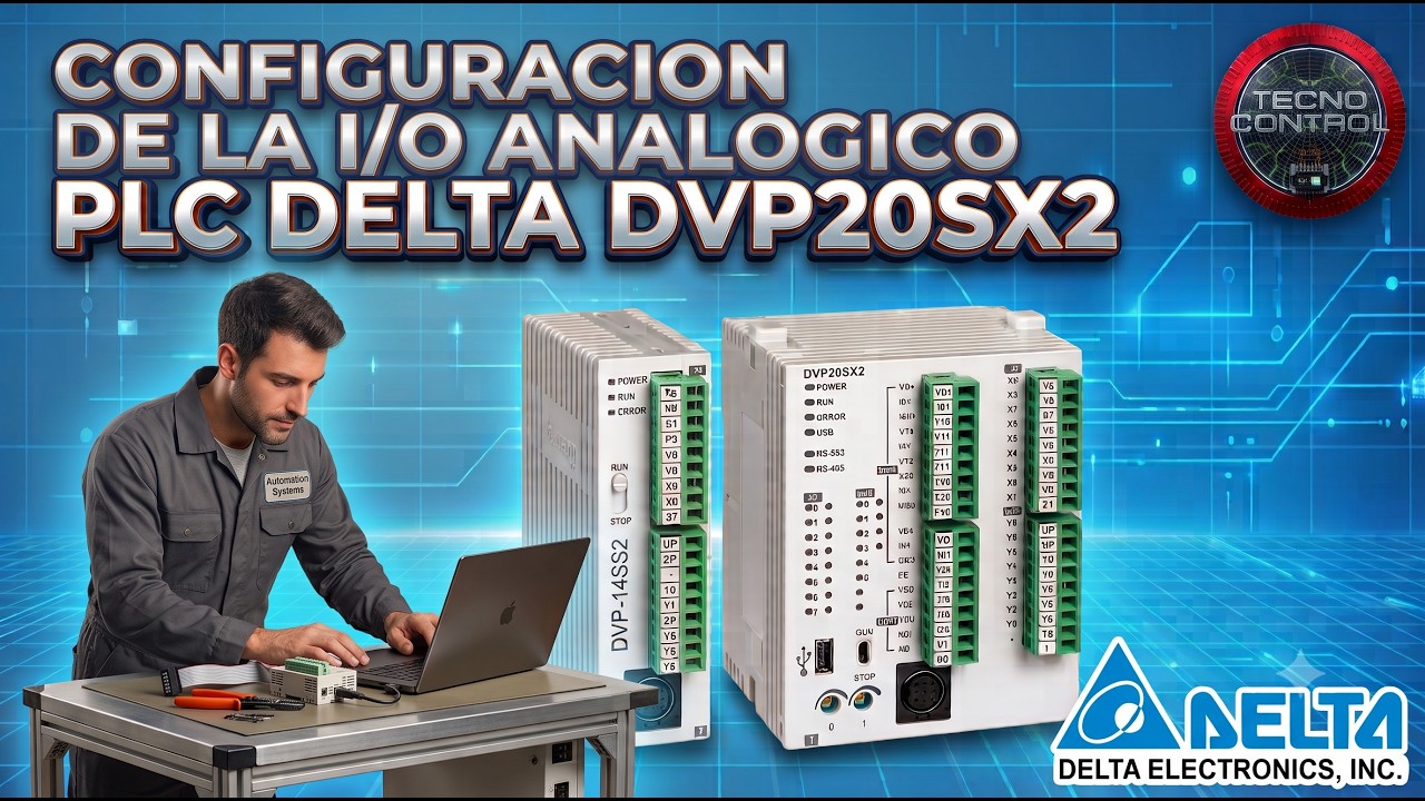 03-PLC DELTA DVP20SX2, CONEXIÓN, CONFIGURACION DE LA I/O ANALOGICOS