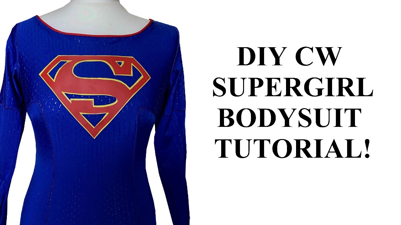 DIY CW Supergirl bodysuit tutorial!
