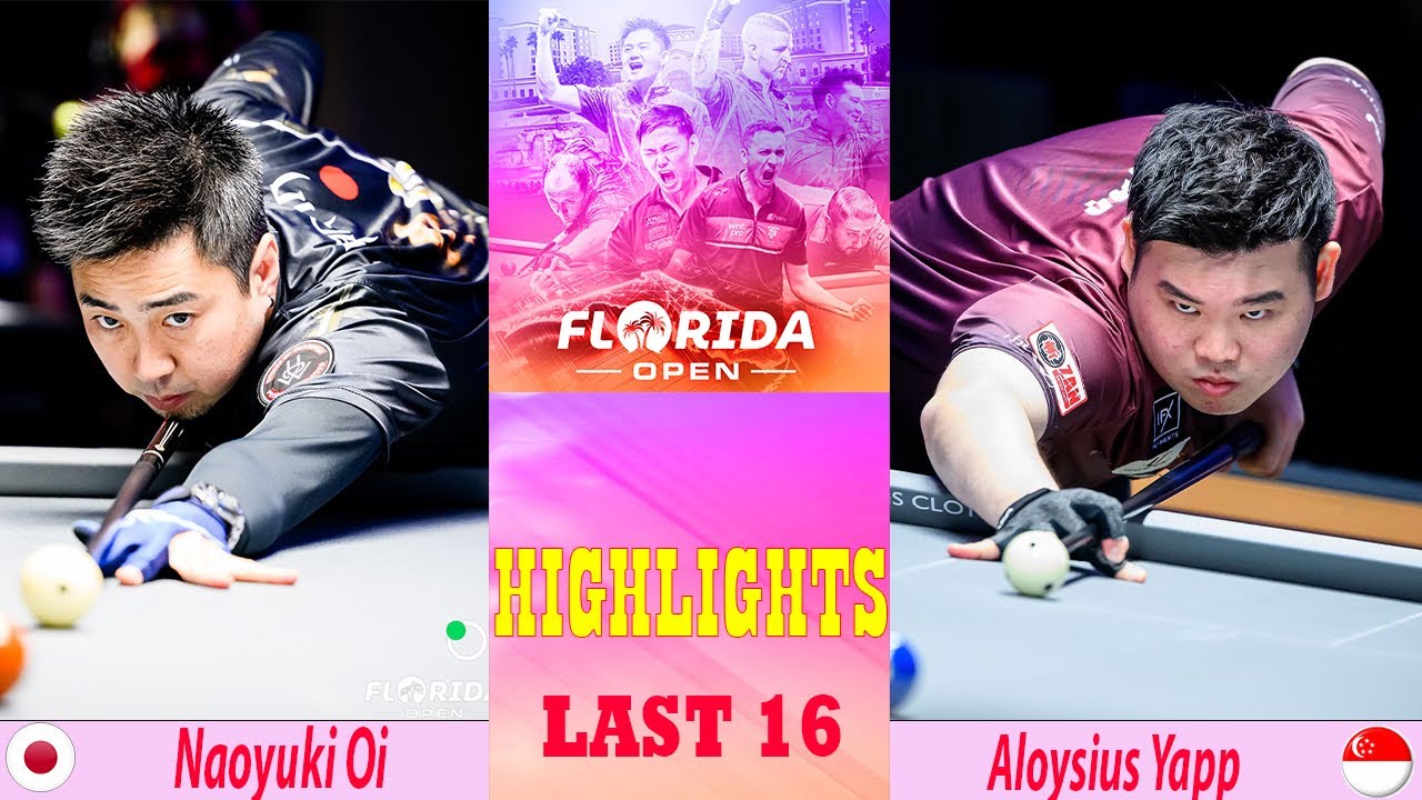 LAST 16 | Naoyuki Oi vs Aloysius Yapp | Florida Open Pool Championship