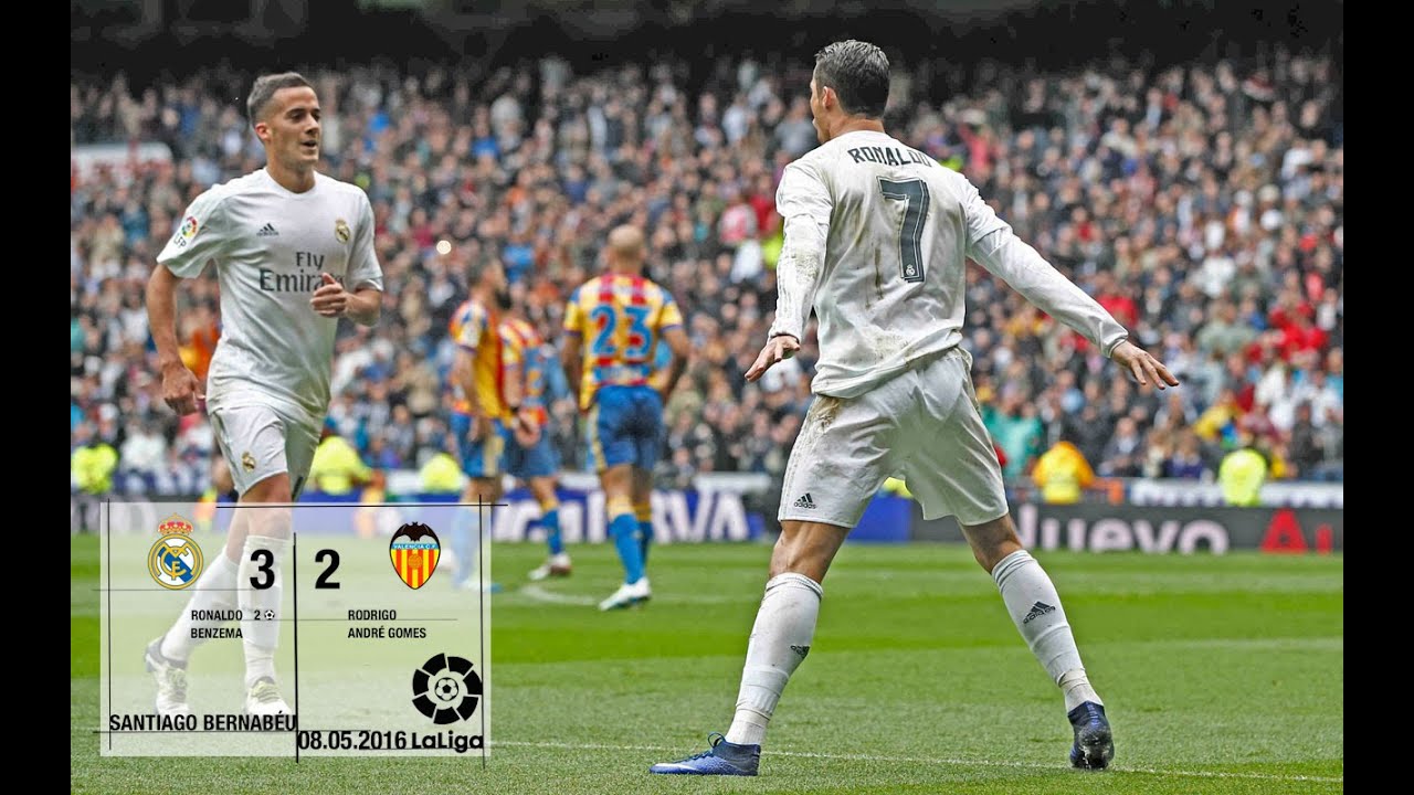 Real Madrid 3-2 Valencia (La Liga 2015/16, matchday 37)