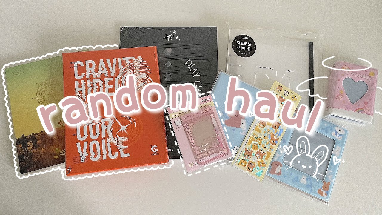 random kpop album and stationery haul from ktown4u ❀