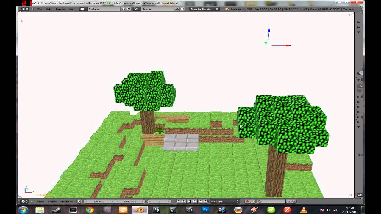 Minecraft Mini Animation - Matrix Jump