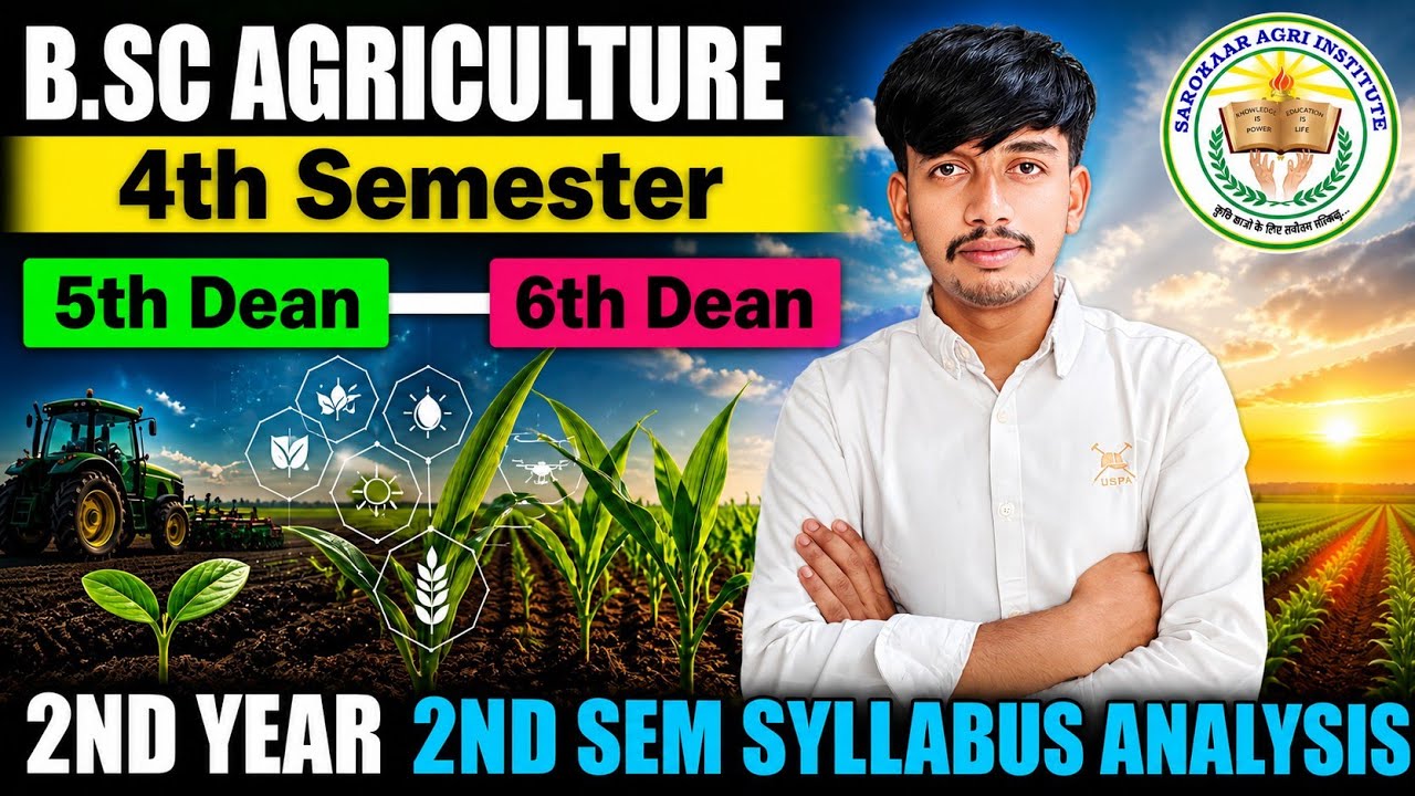 😍B.Sc Agriculture 4th Sem New Syllabus Analysis 2026 🌱| 5th Dean & 6th Dean by- Surendra Kumawat sir
