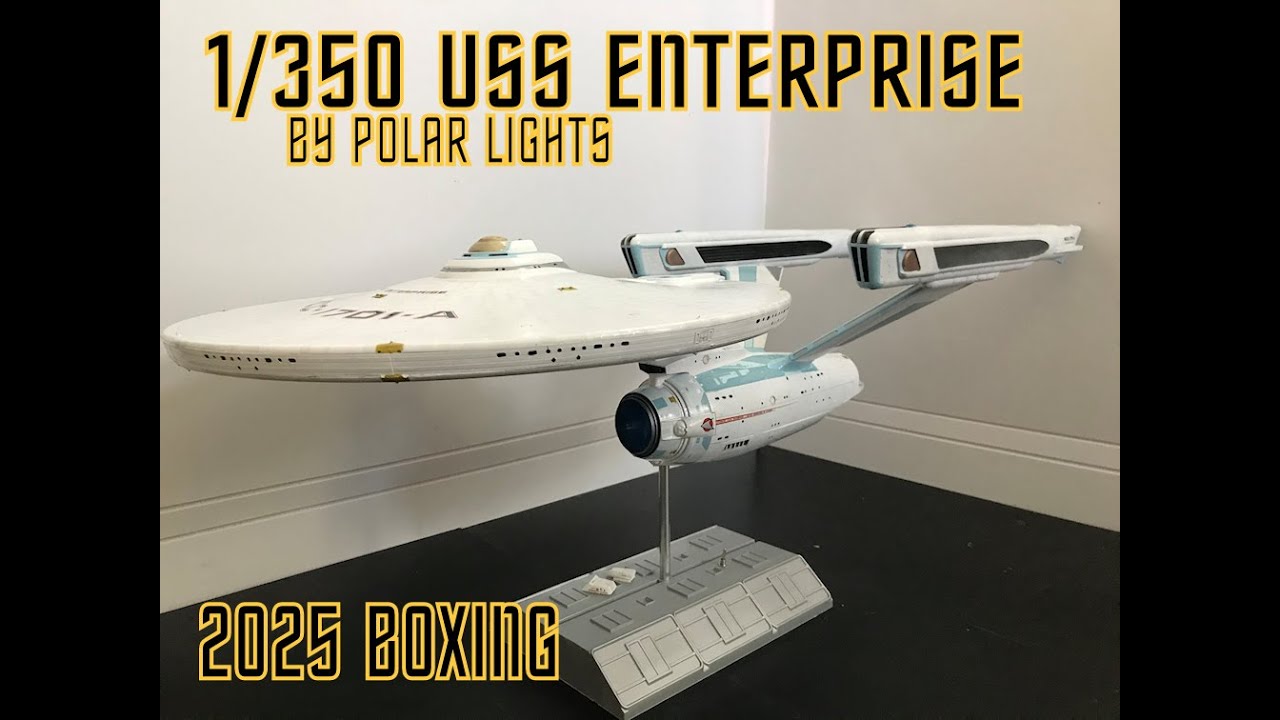 1/350 USS Enterprise Refit model kit overview