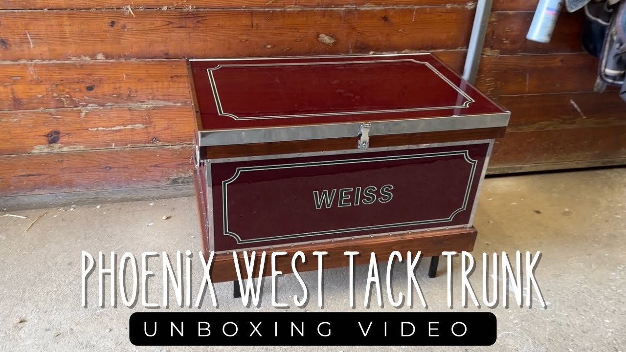 Unboxing a New Phoenix West Medium Sized Vinyl Tack Trunk #equestrian #horse #horseshow