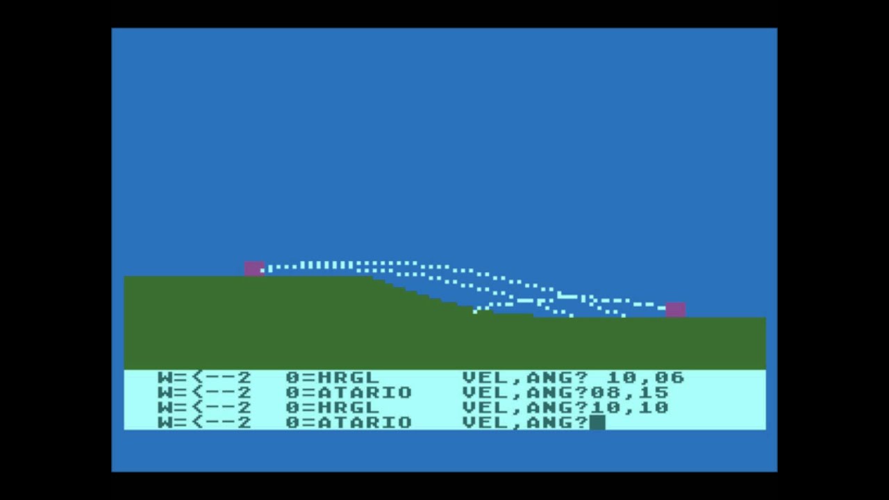 Artillery for the Atari 8-bit family