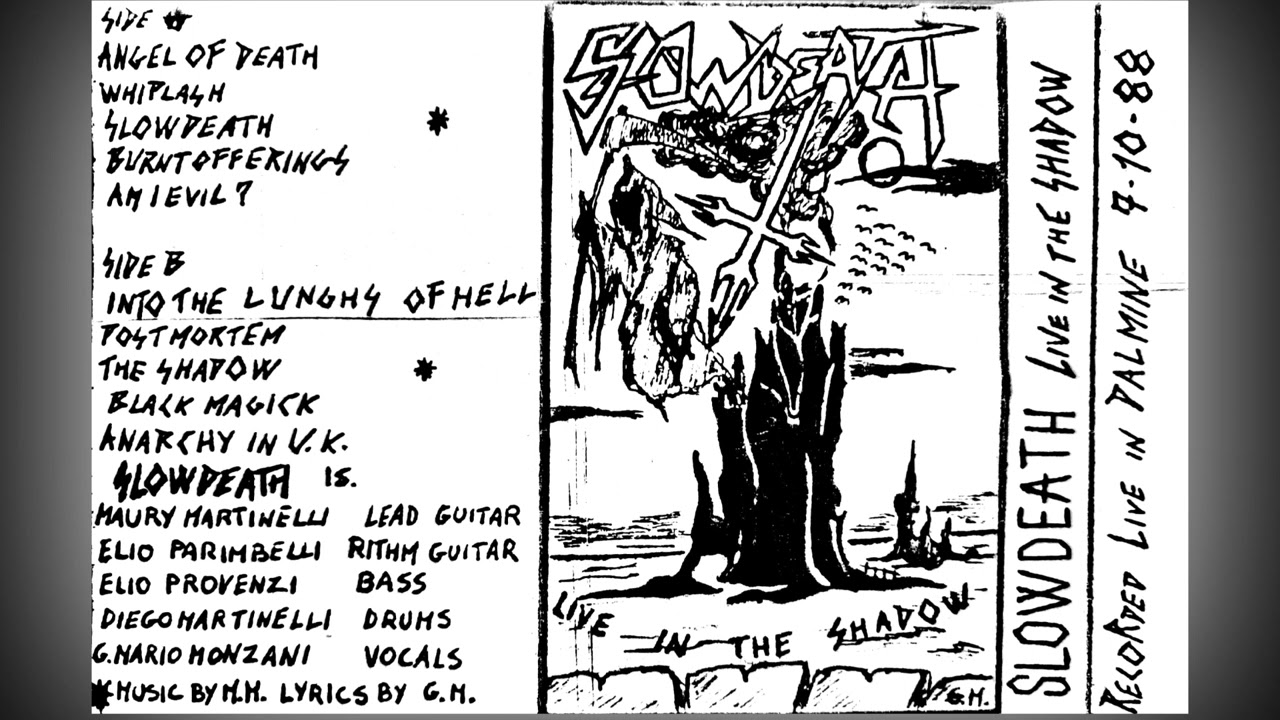SLOWDEATH - LIVE IN THE SHADOW- DEMO TAPE 1988 - REMASTERED 2023