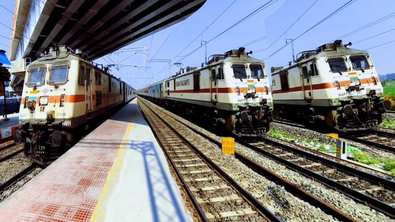 Crazy Train Action at Balarambati 😱 High-Speed Express Compilation With WAG9HC Monster