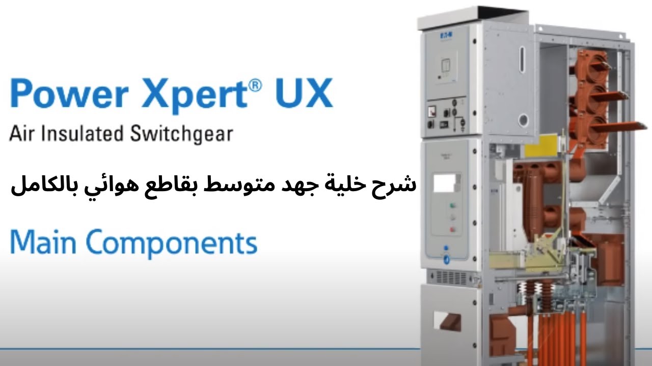 Medium Voltage Switchgear - Power Xpert UX | فيديو يبين خلية قاطع كهربي داخل موزع جهد متوسط