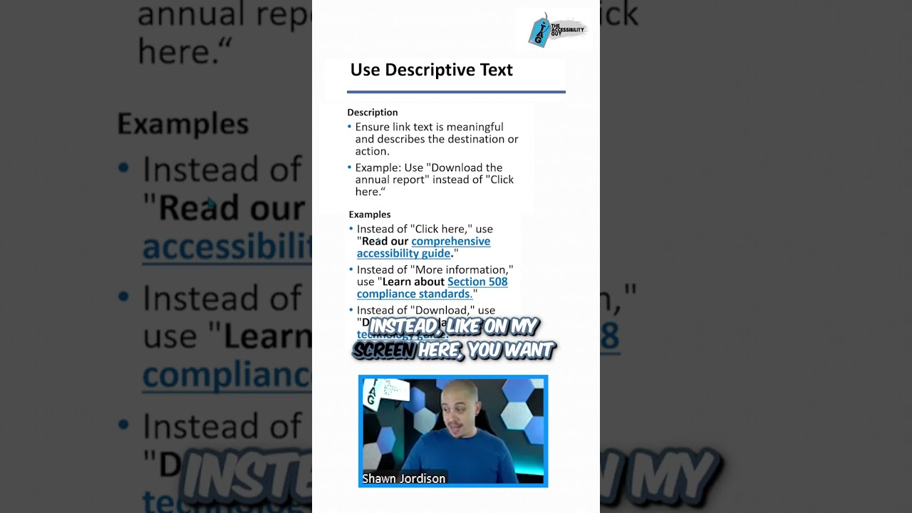 Stop Saying 'Click Here'! Make Links Accessible Like This #Accessibility #UXTips