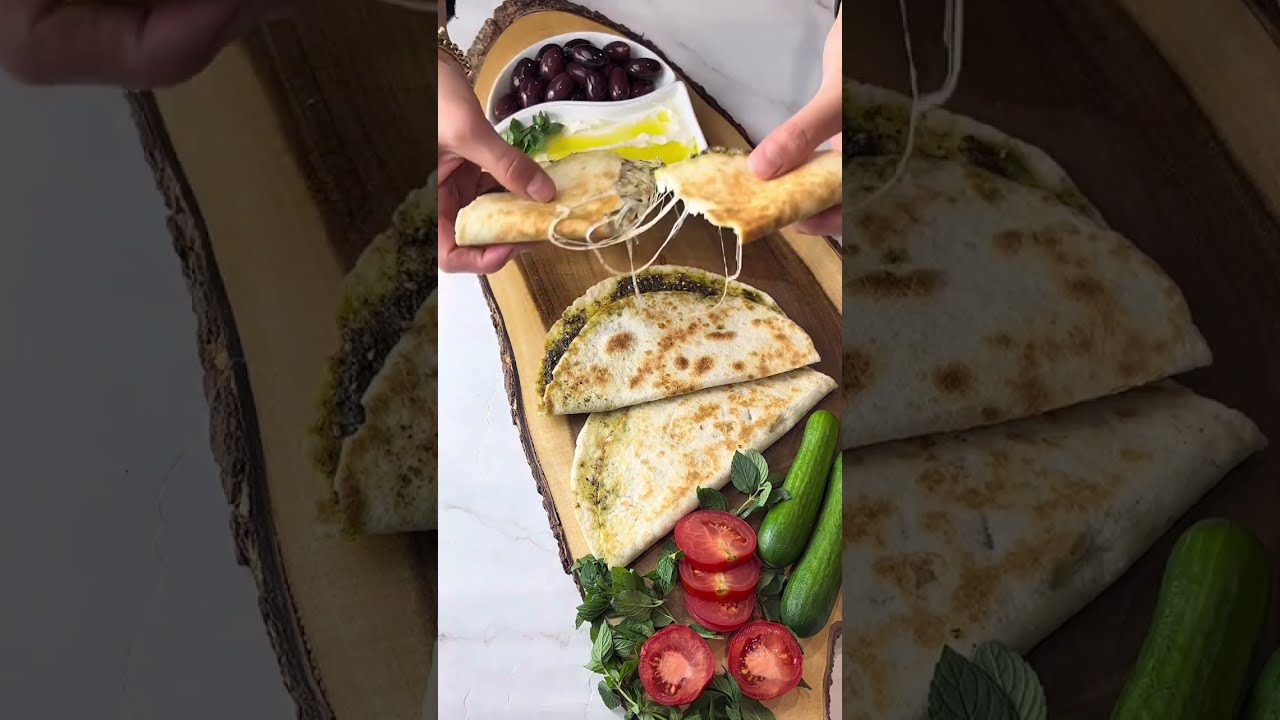 Zaatar and cheese tortilla