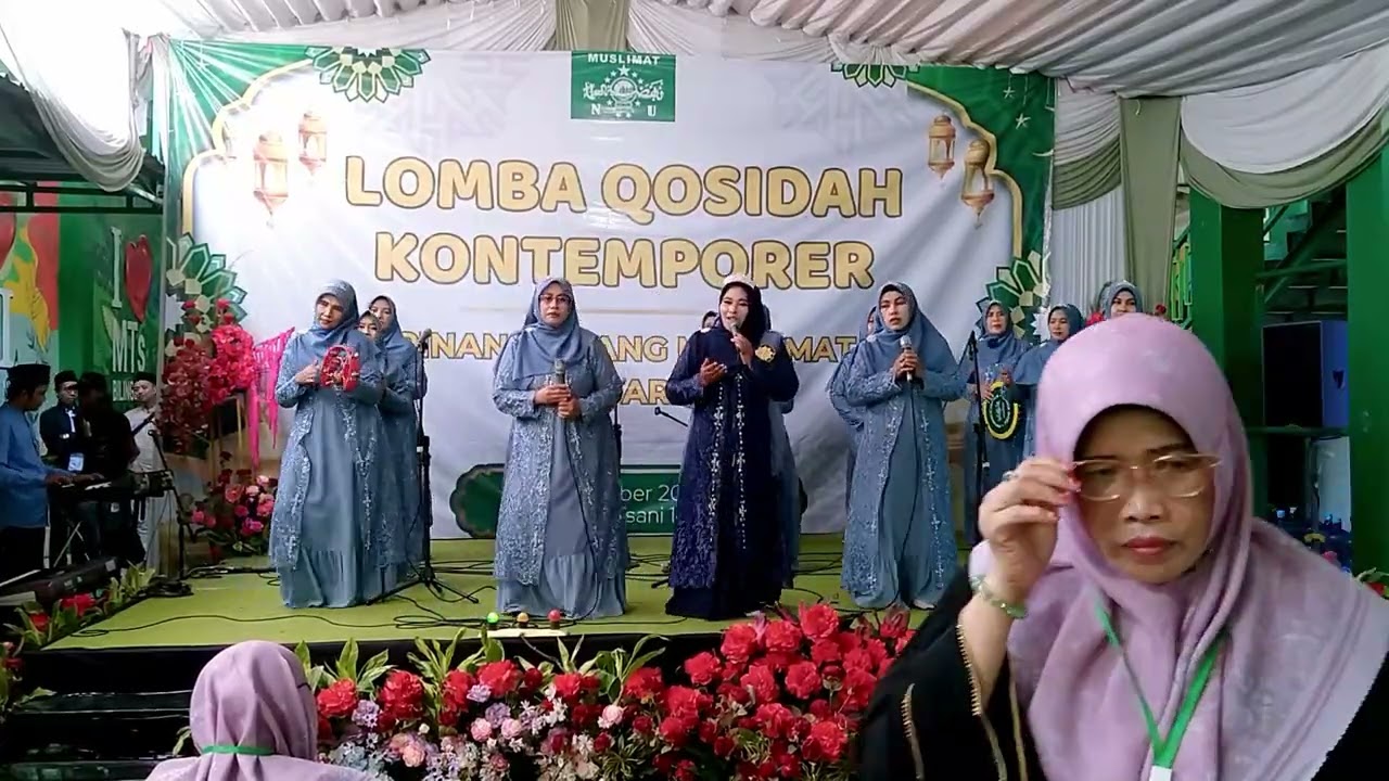 LOMBA QASIDAH REBANA (NO. Urut 7) PC MUSLIMAT NU SIDOARJO di MIM NU Pucang Sidoarjo