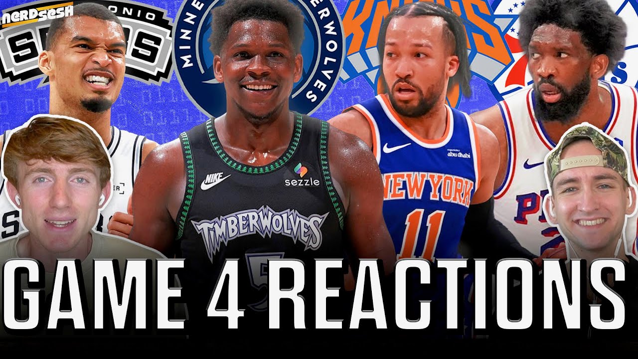 Game 4 Reactions + NBA Lottery  Takes: Wolves BEAT Spurs as Wemby EJECTED, Knicks ADVANCE | NerdSesh
