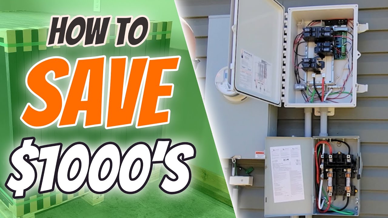 How to Install & Wire Enphase Combiner Box 3 and Eaton DG222NRB Solar Switch