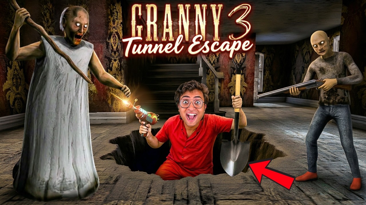 GRANNY 3 REMAKE TUNNEL ESCAPE😱 New Update