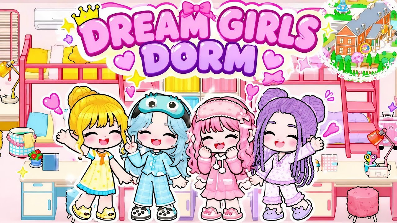GIRLS DORM HOUSE DESIGN 💕 | Game World