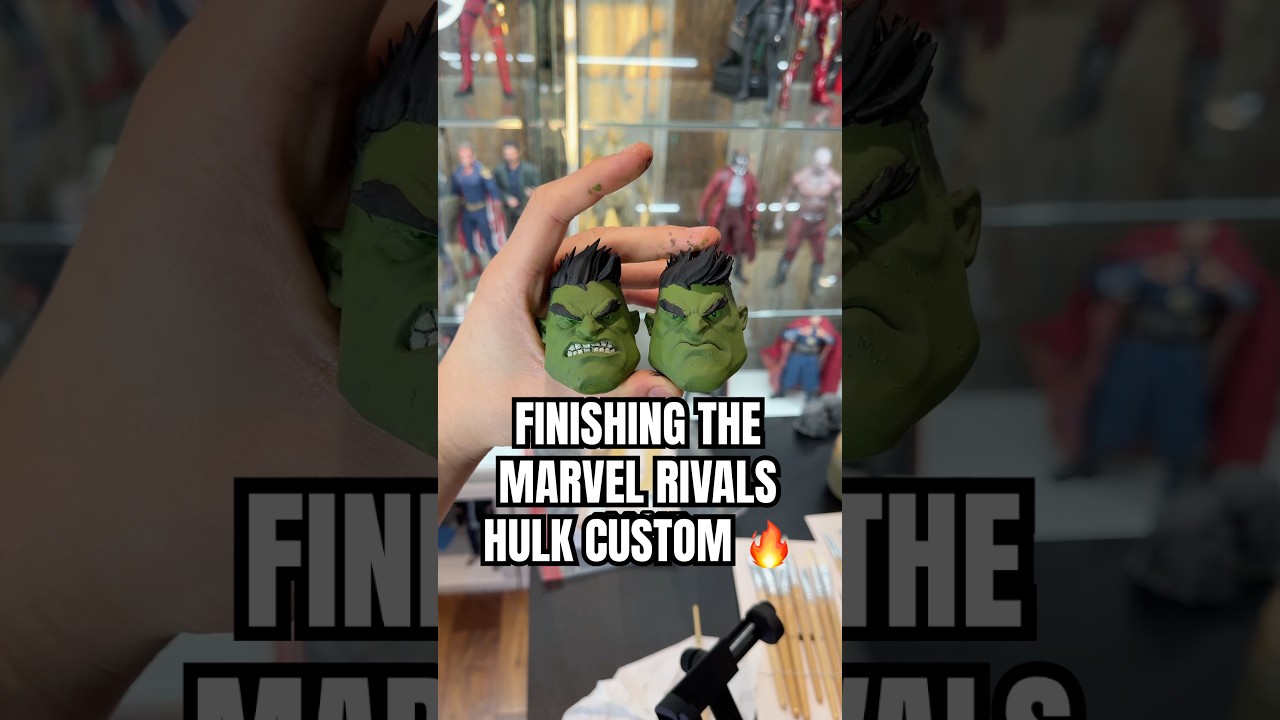 FINISHING THE MARVEL RIVALS HULK CUSTOM 🔥 #marvelrivals #hulk #custom #actionfigures #hottoys