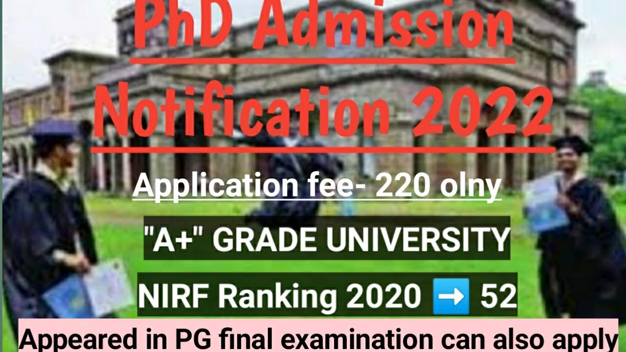PhD admission Notification 2021-22