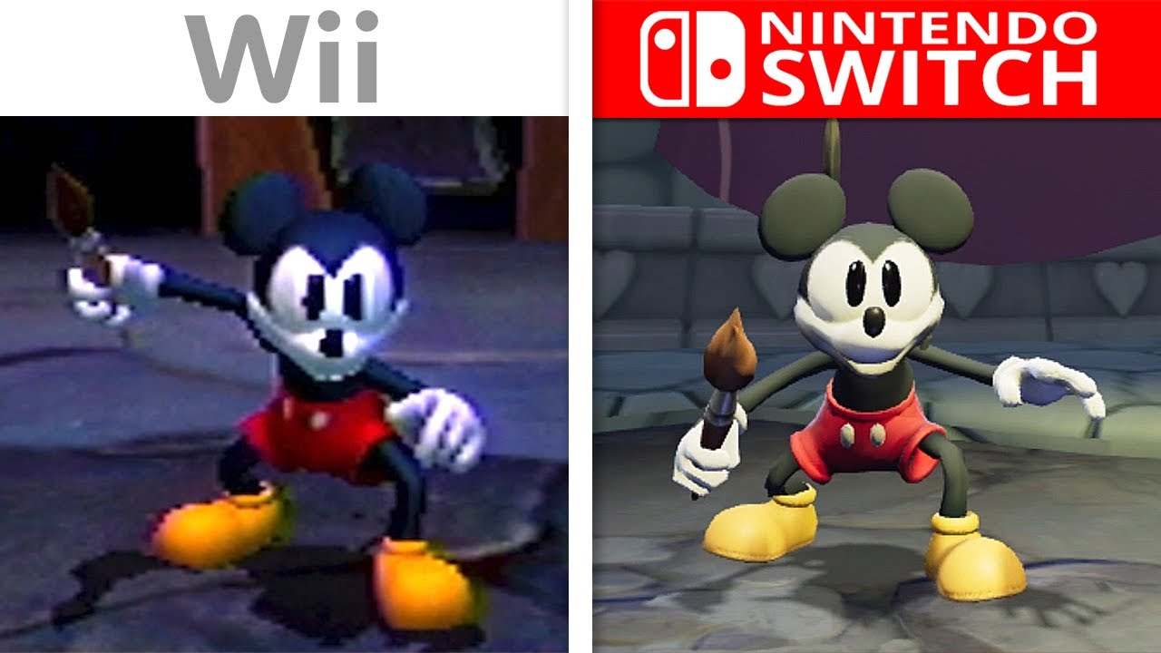 Disney Epic Mickey & Rebrushed | Wii vs Switch | Graphics Comparison