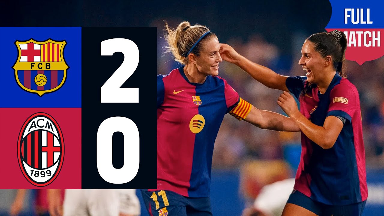 FULL MATCH | FC BARCELONA vs AC MILAN | GAMPER 2024 💙❤️