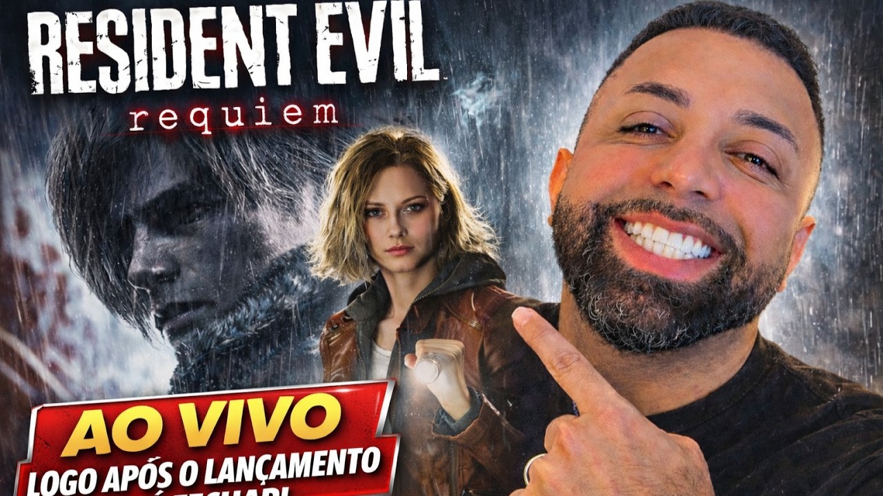 RESIDENT EVIL REQUIEM AO VIVO 🔴 ZERANDO DESDE O LANÇAMENTO!