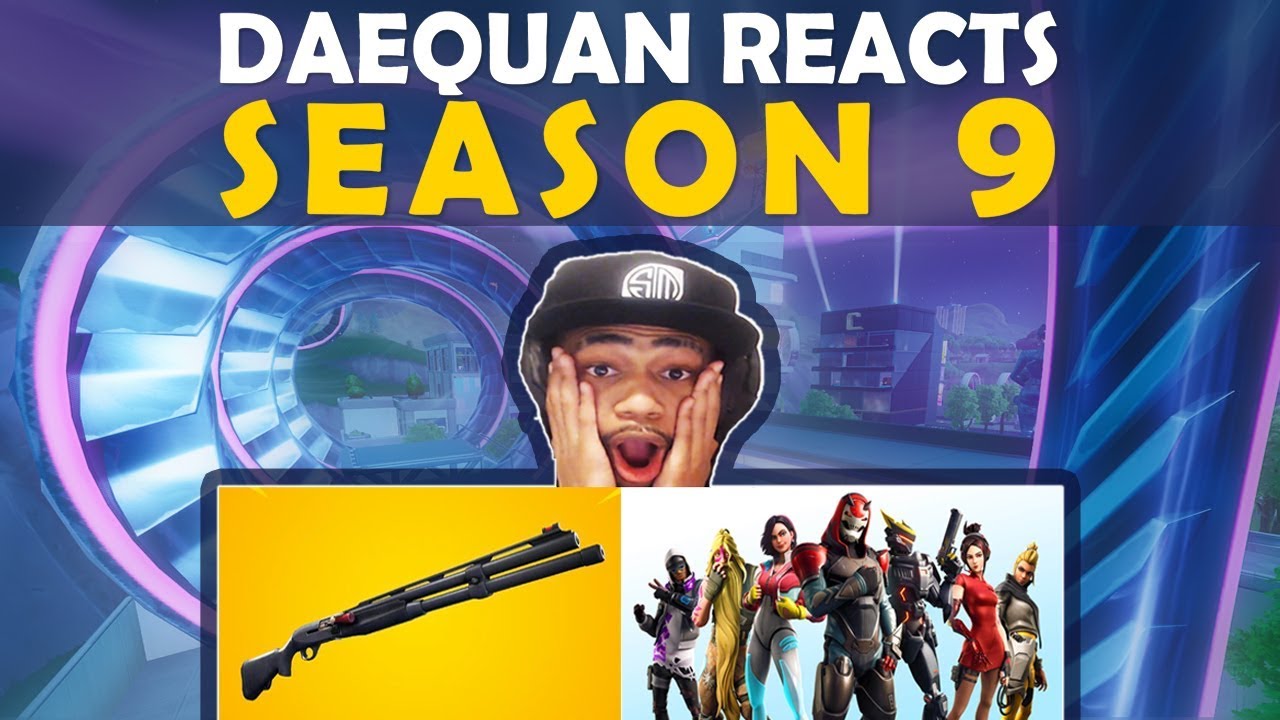 DAEQUAN REACTS TO SEASON 9 | NEW SHOTGUN | BATTLEPASS | NEW TILTED