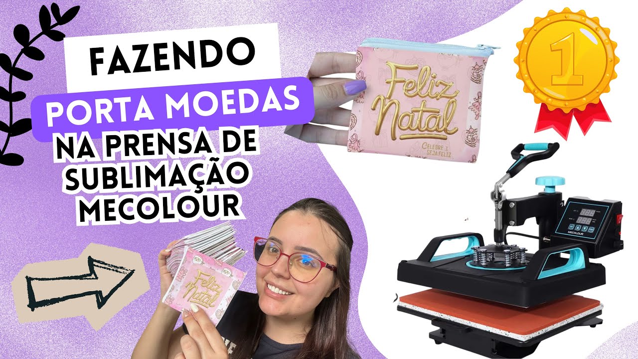 Como Sublimar na Prensa: Porta-Moedas Passo a Passo (Rápido e Prático!)