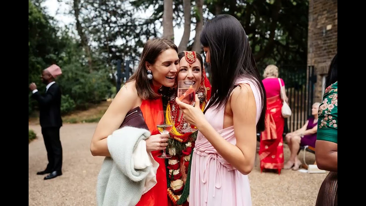 Wedding at The Glasshouse in Springfield Park, East London.