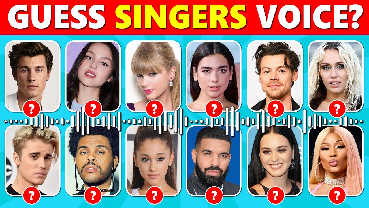 Guess the SINGER By Their Voice? ✅ (Easy to HARD!)