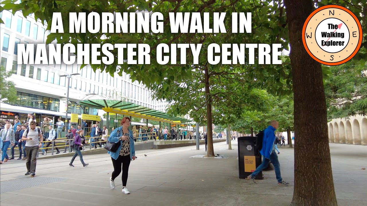 A Morning Walk In Manchester City Centre | 3D SOUND 🔊