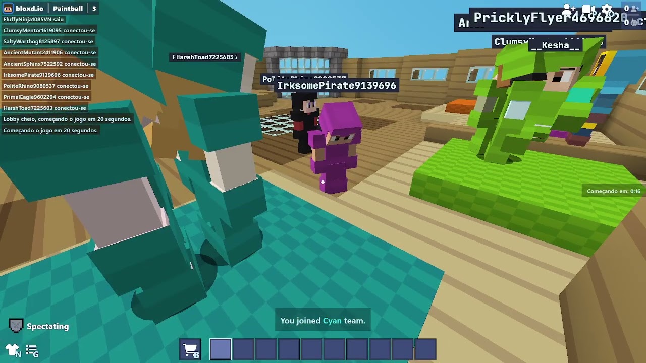 jogando paintball no bloxd.io :)