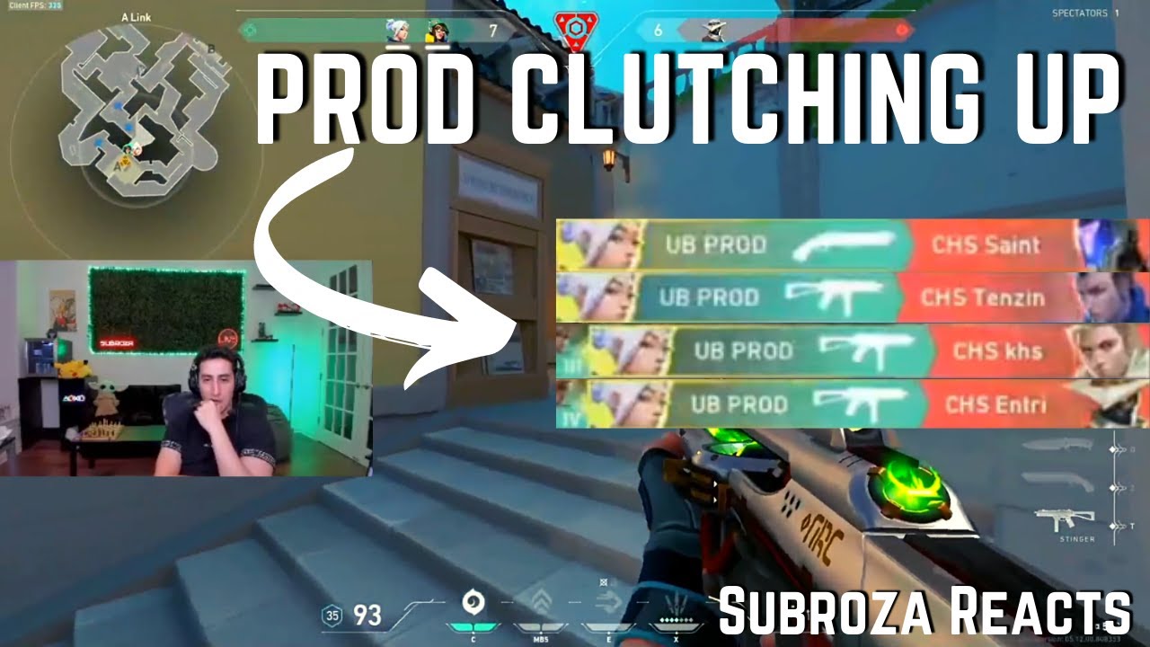 TSM Subroza REACTS to PROD CLUTCHING UP in VCT... | VALORANT Clips