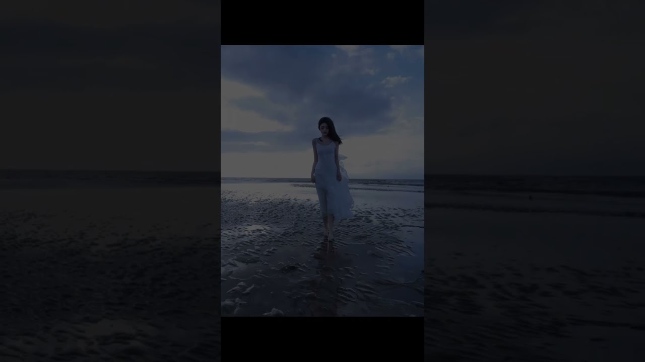 Creative photography, nuclear radiation, ocean pollution, water no longer blue