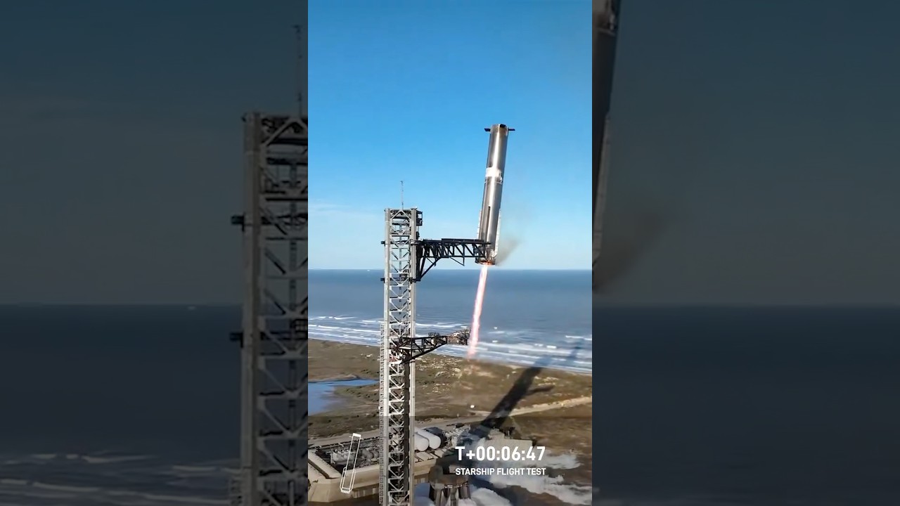 Second Catch Of Space X Super Heavy Booster! #superheavy #spacex #starship