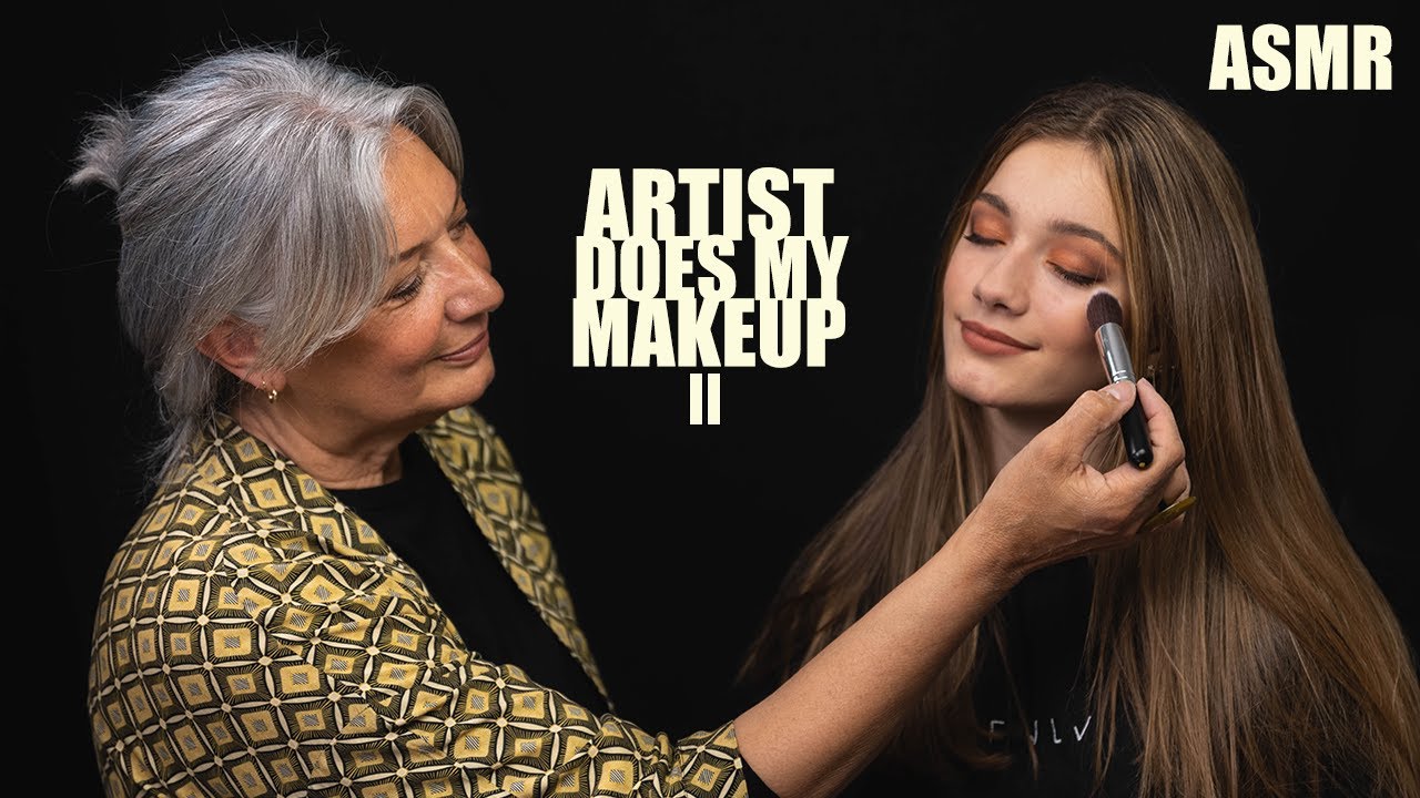ASMR - MAKE-UP ARTIST does my PARTY MAKE-UP! (Makeup tutorial)