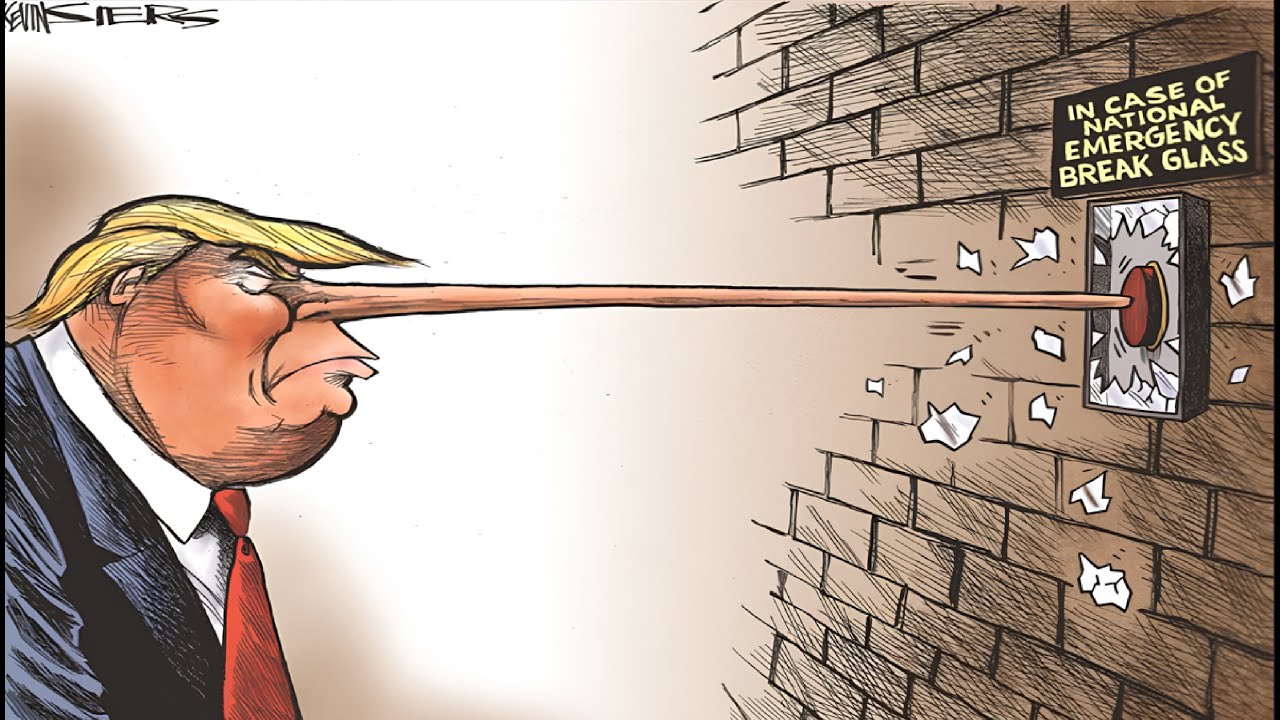 OCTOBER 9 Funny American Political Cartoon - Breaking News - US Politic Caricature - Trump Satire