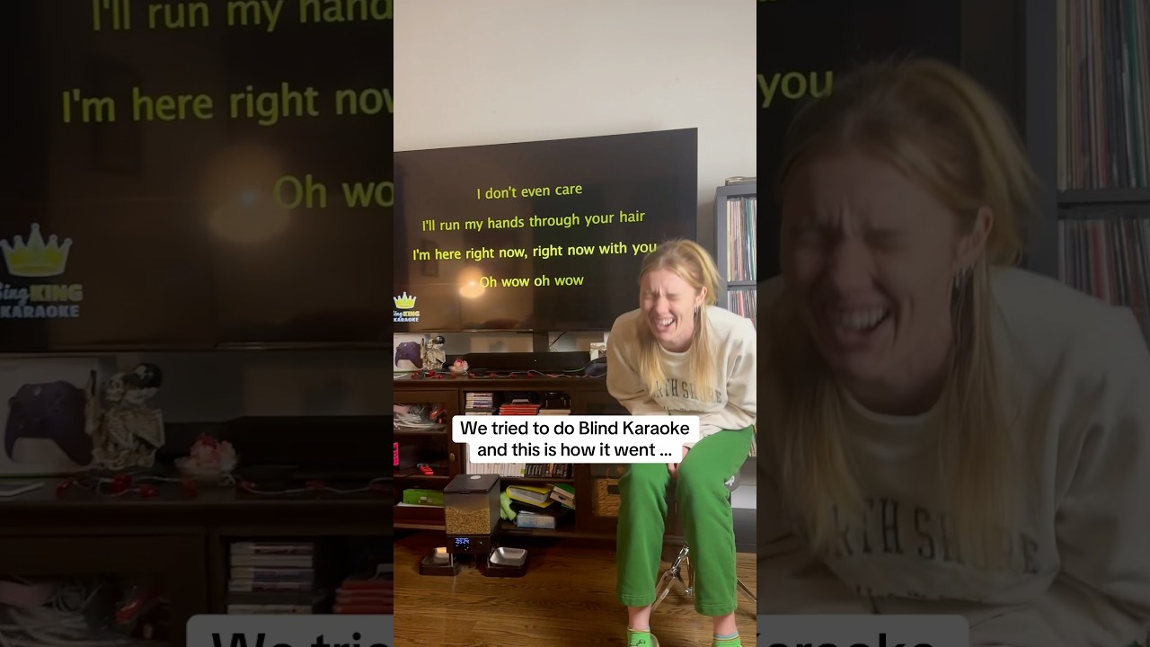 We tried to do Blind Karaoke & THIS is how it went PART 4 #blindkaraoke #gwizzlecarjams #challenge