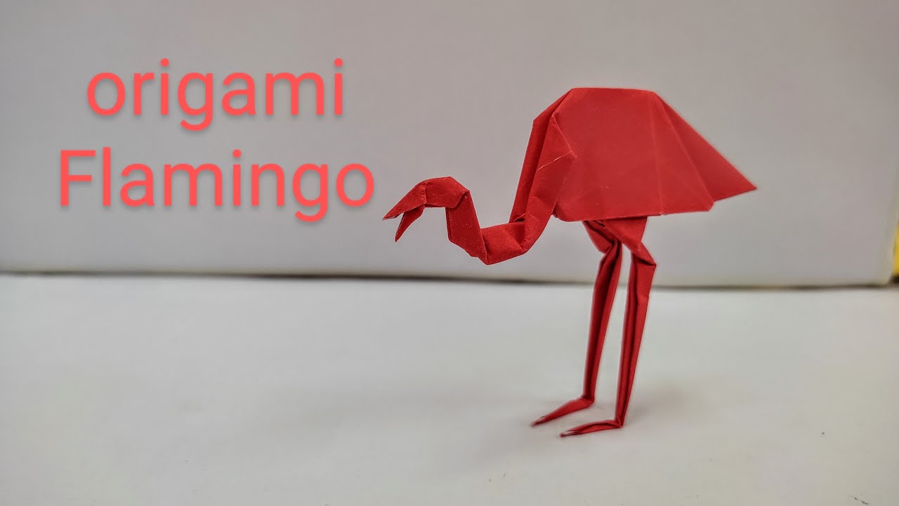 How To Make A Paper Flamingo Easy | Origami Flamingo Easy | Origami Instructions