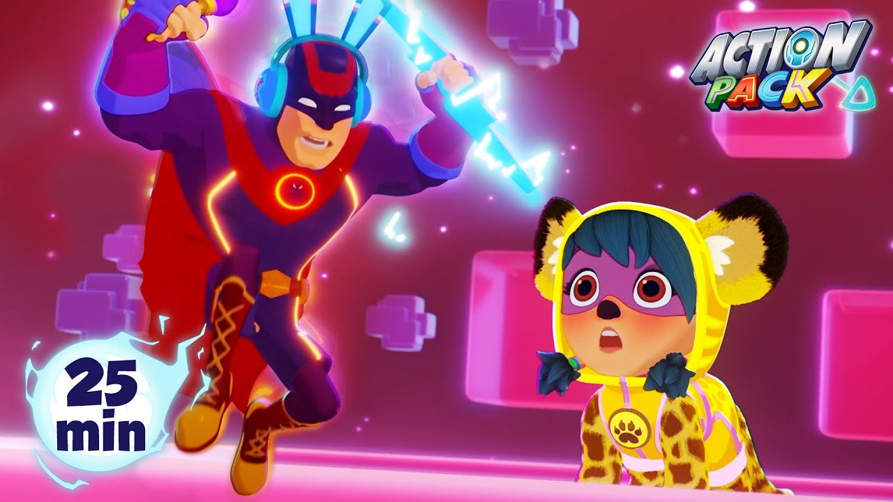 Trapped in the Game - Beat the Villain | Action Pack | Kids Cartoons & Nursery Rhymes | Moonbug Kids