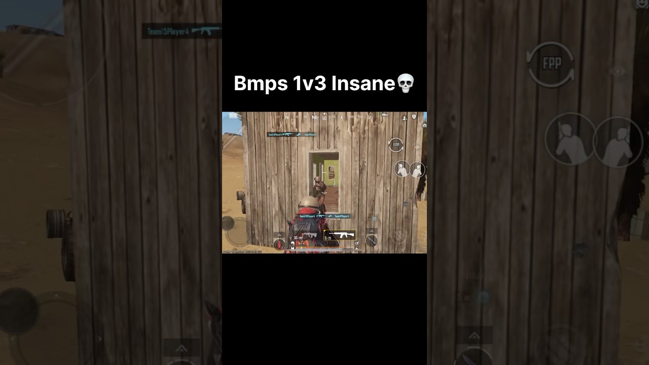 Bmps 1v3 insane 💀❤️ Qualify For LAN #bmps #luffyigl