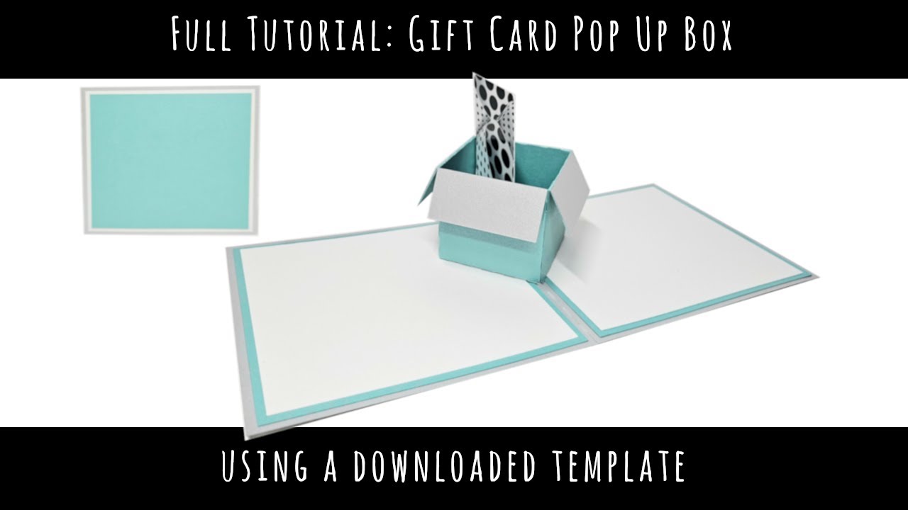 Gift Card Pop Up Box Assembly Video | SVG