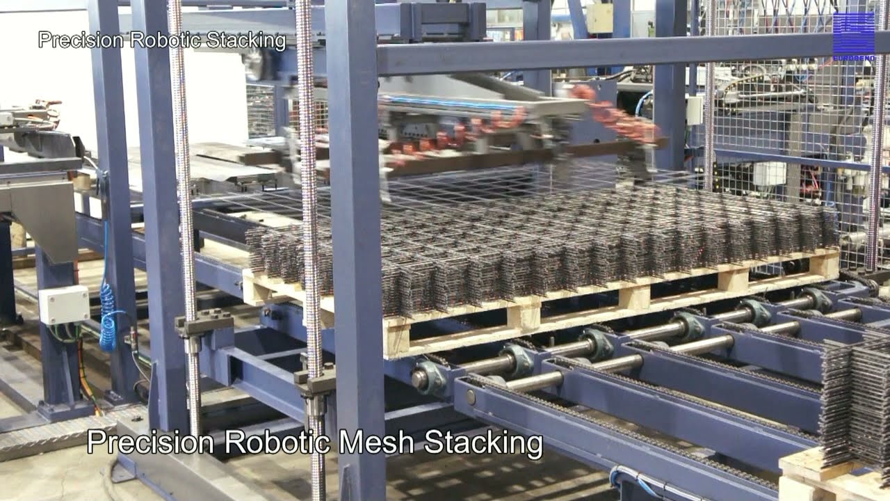Precision Robotic Mesh Stacking with Pallet Feeder | PL