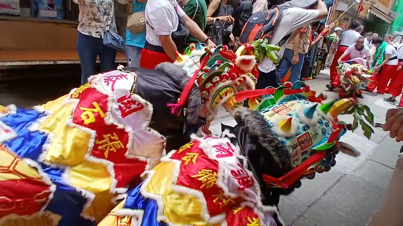 2025 長洲太平清醮 長洲菜園行 迎接貝澳老圍村麒麟隊抵達長洲菜園行