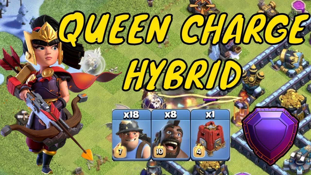 QUEEN CHARGE HYBRID ATTACK STRATEGY IN LEGEND LEAGUE | TH13 | Clash of Clans #22