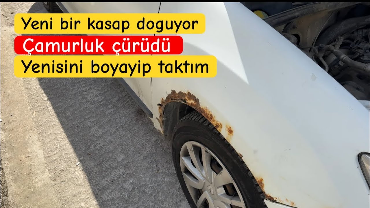 SPREY ASTAR BOYA İLE ÇAMURLUK BOYAMA VE MONTAJI // YENİ BİR KASAP DOGUYOR