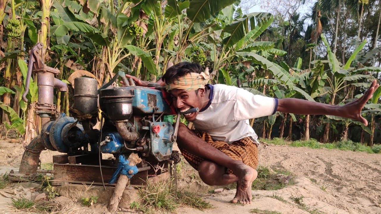 Village Traditional Boys Kirlskar 20 hp Machine Started Challenges 