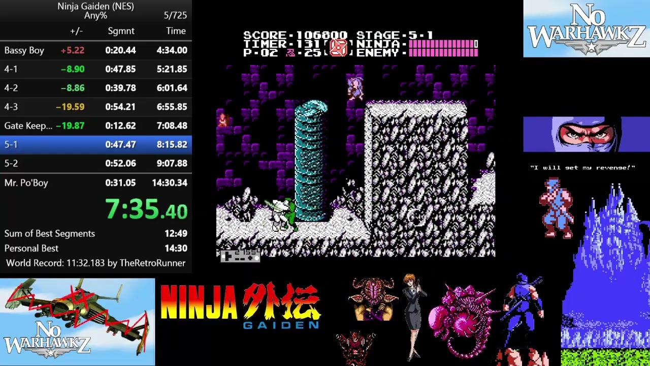 NInja Gaiden (NES) Any% PB- 14:27